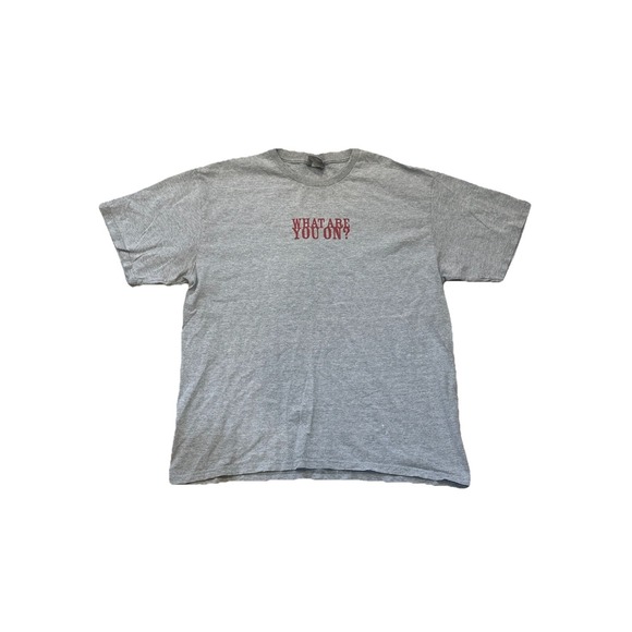 Vintage Nike ACG "What Are You On?" T Shirt Double Sided Grey Size Large Y2K - Picture 1 of 6